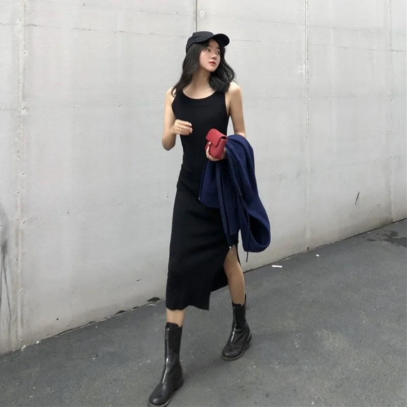 Женские платья 2020 сексуальное Макси платье с v образным вырезом без рукавов