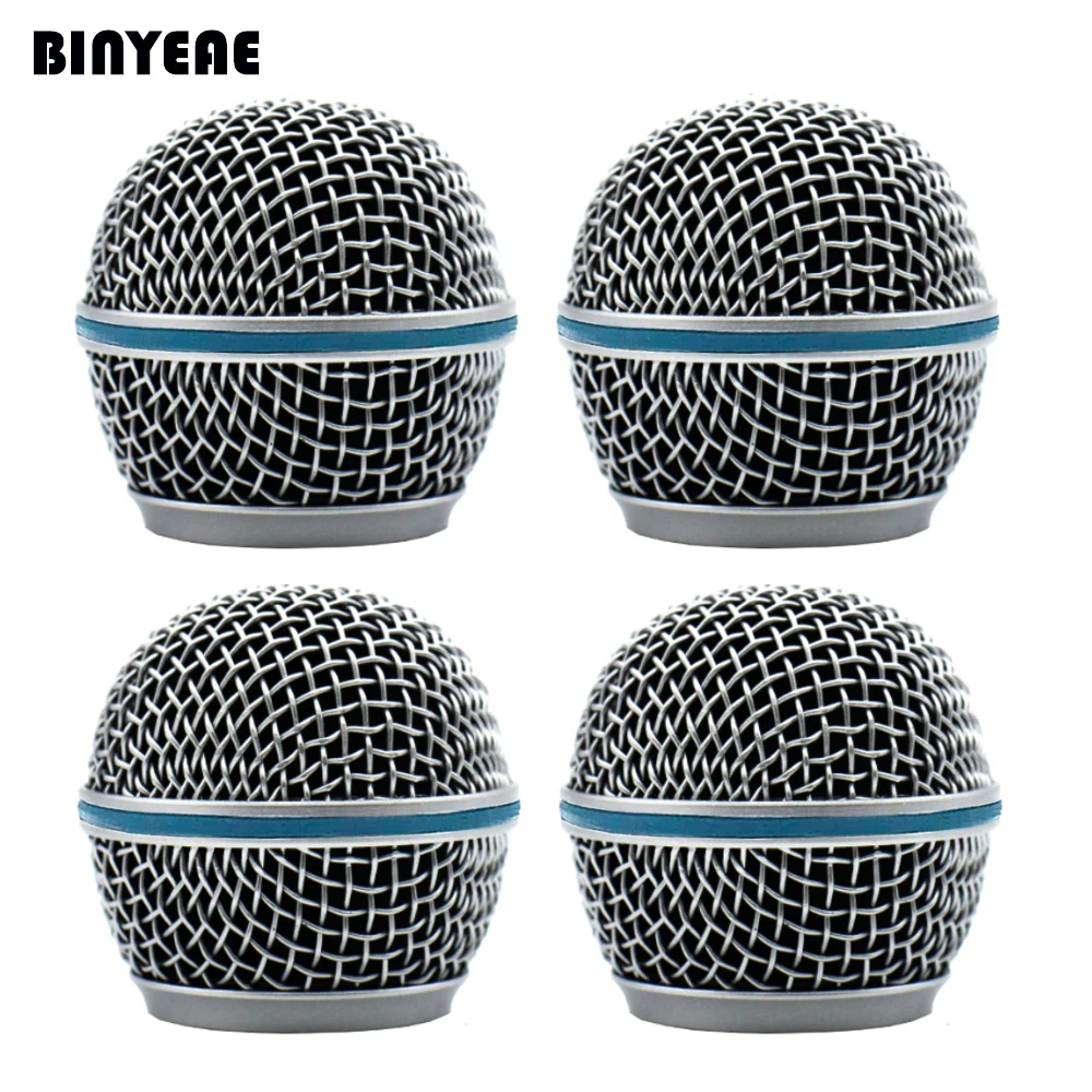 

Wireless Microphone Metal Head Cover Compatible with Dynamic Mike Shure Beta58 Slx2 Series