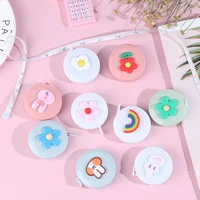 cartoon 150cm tape measures portable retractable ruler children height ruler centimeter inch roll sewing tailor tape measure