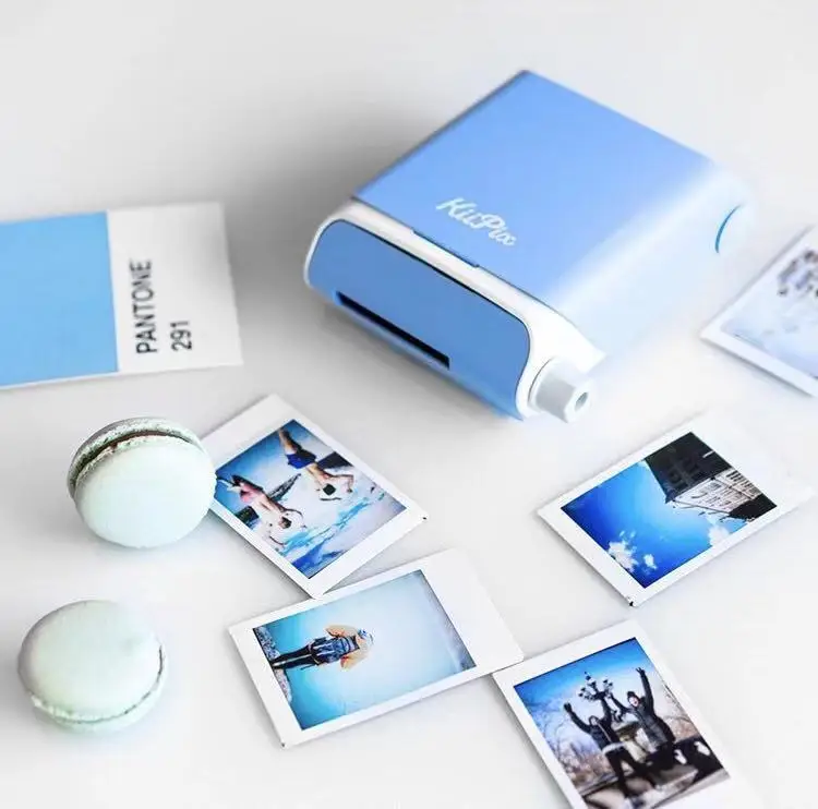 Цветной фотопринтер Kiipix Tomy без bluetooth/Wi Fi/app портативный карманный мобильный