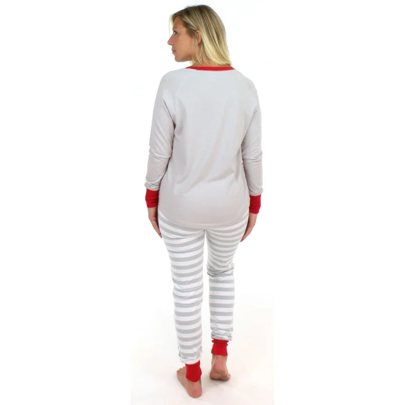 2019 Рождественская Пижама рождественские пижамные комплекты размера плюс топы с