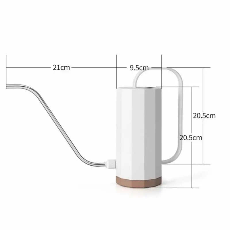 

1.2L Gardening Irrigation Tools Plastic Plant Sprinkler Practical Watering Can Home Kettle Cylindrical Handle Long Mouth Kettle