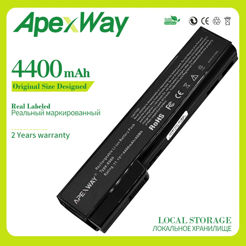 Аккумулятор Apexway для ноутбука hp 8460 8560p 8570p CC06XL 628369-421 628664-001 EliteBook 8460p 8460w 8470p 8470w |