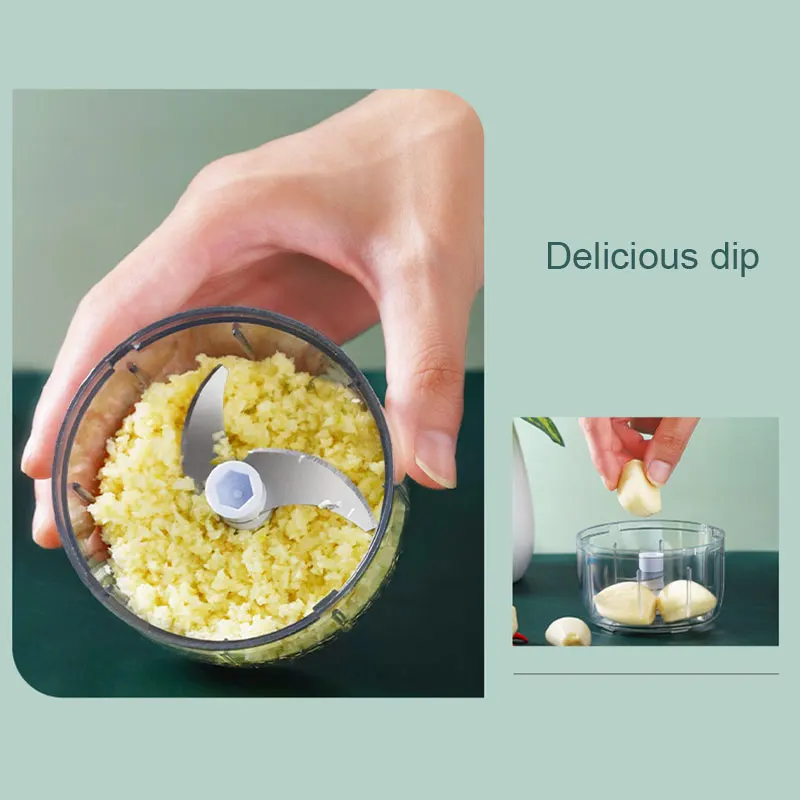 

Electric Mini Garlic Chopper Vegetable Food Mincer USB Rechargeable for Home H88F