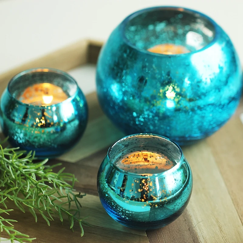 

House Candle Holders Glass Modern Design Lamp Hanging Tealight Holder Glass Bubble Bowls Candles Decoracion De Hogar Home Eg50zt