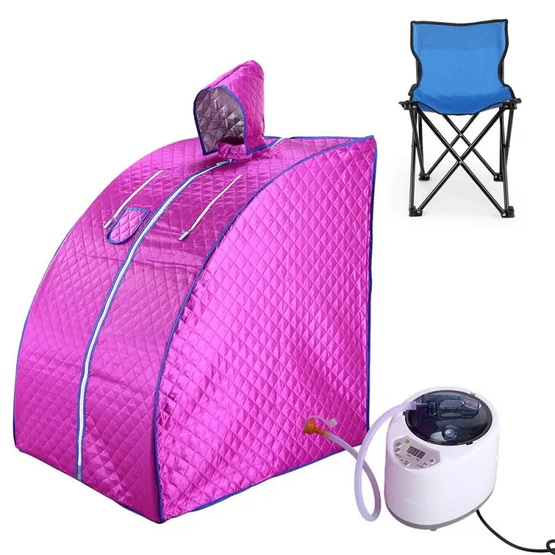 EU PULG Складная Паровая сауна коробка с паровым отпаривателем для одного или двух