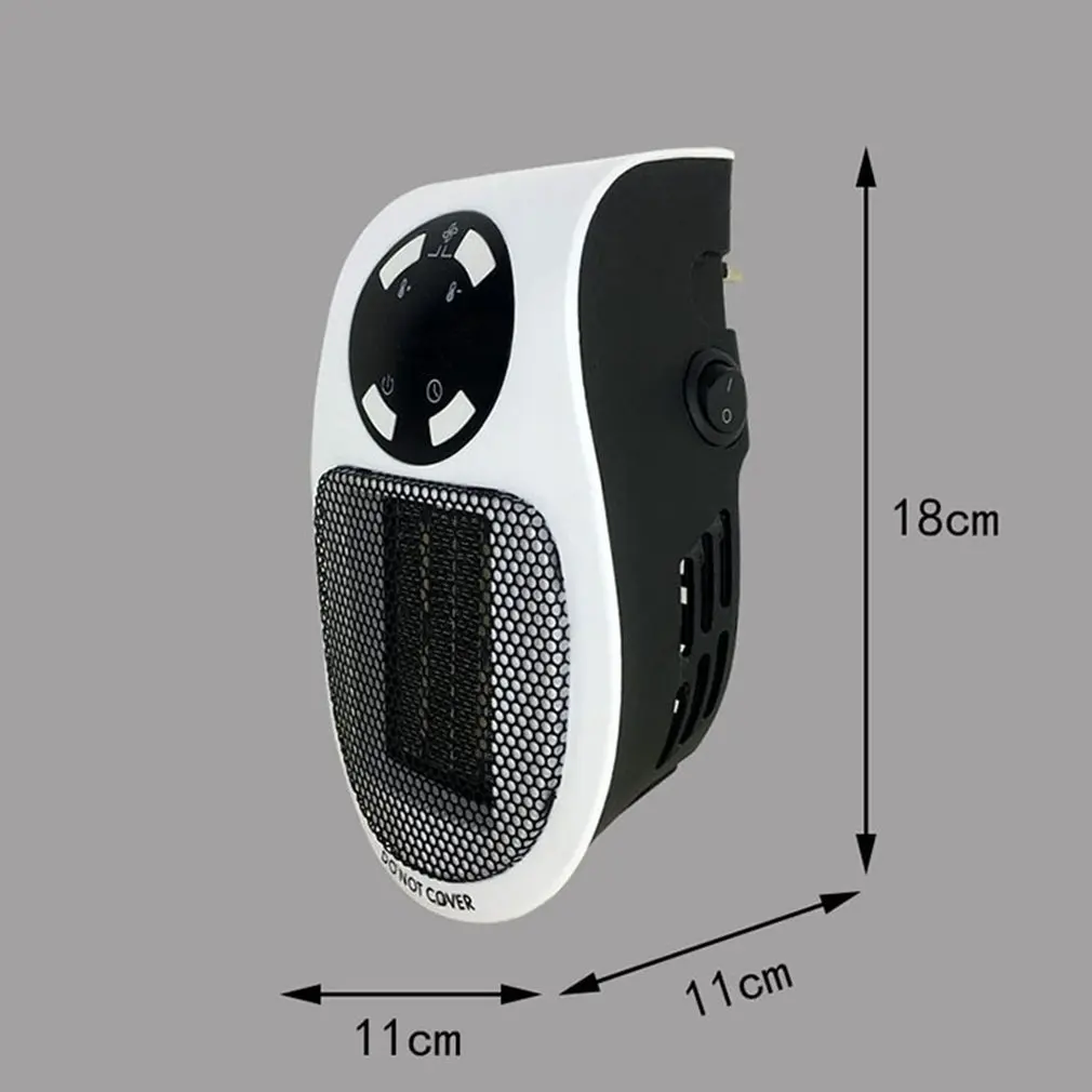 Wall-Outlet Mini Electric Air Heater Powerful Warm Blower Fast Heater Fan Stove Radiator Room Warmer images - 6