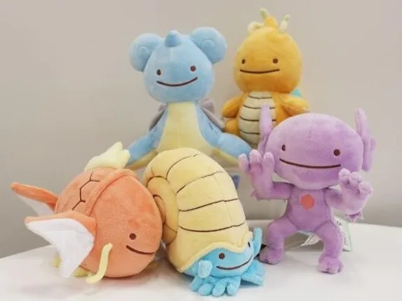 Новый 15 см плюшевый дитос преобразование драгониты Laprass Omanytes Sableyes Magikarps мягкий