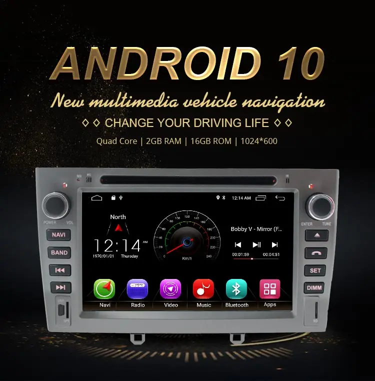 JDASTON Android 10,0 автомобильный dvd-плеер для peugeot 308 408 стерео руль gps навигация Мультимедиа Стерео 2 Din автомагнитола