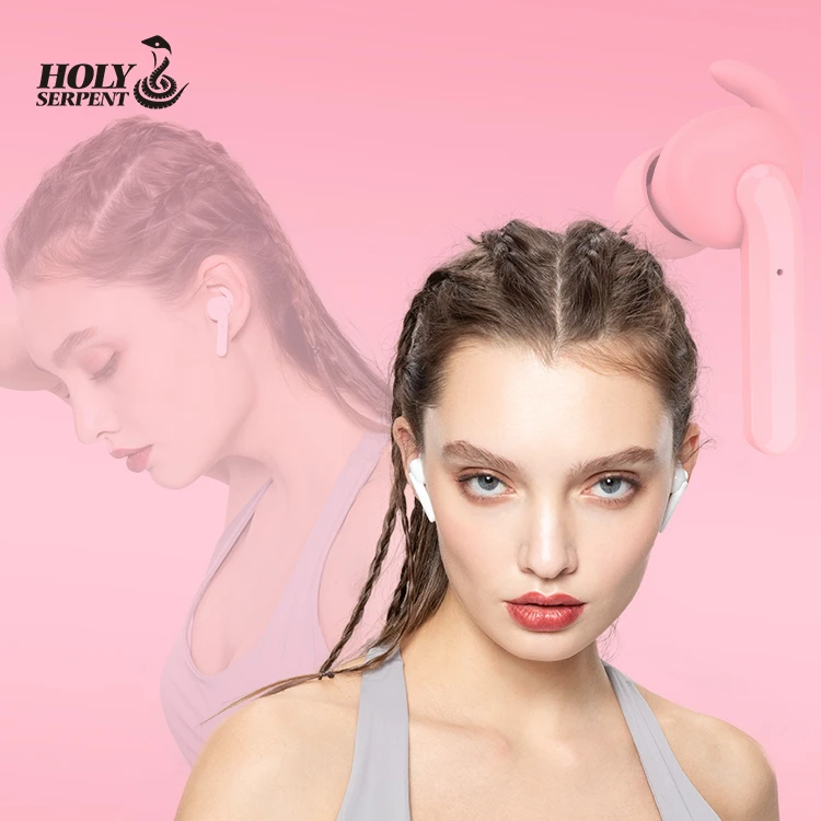 Holy serpent T3 wireless bluetooth headset sports cute men and women | 360 degree turn | Bluetooth 5.0 headset waterproof