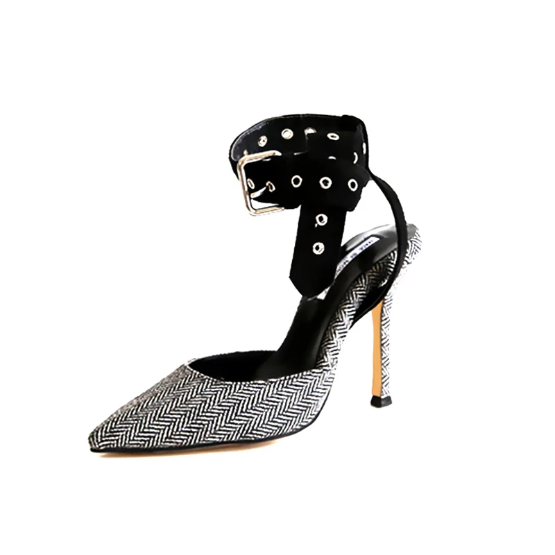 Женские босоножки на высоком каблуке 6 8 см с острым носком|Боссоножки и сандалии|