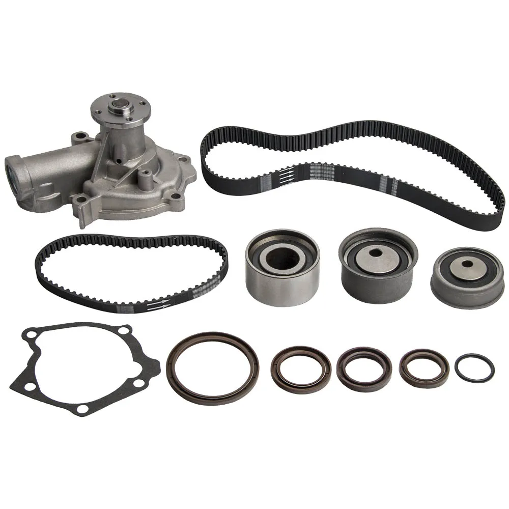 

1 комплект, Ремень ГРМ для водяного насоса 99-05 для Chrysler, Dodge для Mitsubishi 2.4L, SOHC 4G64