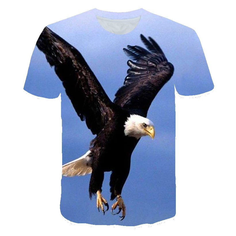 

American Condor 3D Print T-Shirt, 4-14t Boys And Girls T-Shirt, Children's Favorite Casual T-Shirt, Cool And Funny Street
