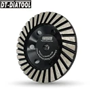 DT-DIATOOL 1 шт. M14 диаметр резьбы 125 мм5 дюймов зернистость #30 шлифовальный круг на алюминиевой основе шлифовальный диск гранитный мрамор шлифовальный круг