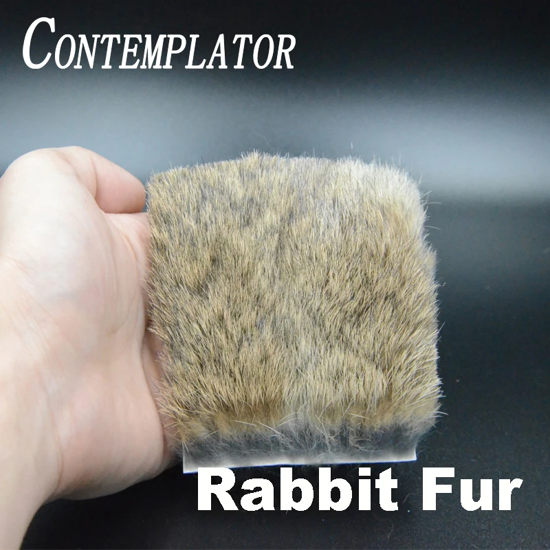 CONTEMPLATOR 2 шт./упак. кроличий мех жизни как рыбалка внахлыст волосы животных 8*8 см из