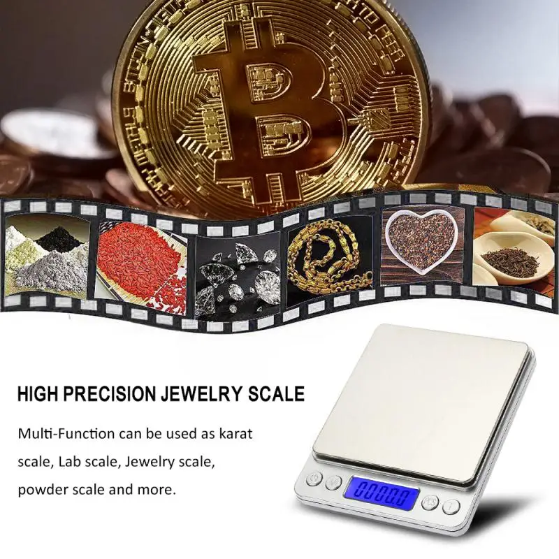 

Mini Digital Scale 3000g/ 0.1g Jewelry Gold Silver Coin Gram Pocket Size Herb Grain Portable Pocket Scale 0.01 Carat Drop Ship