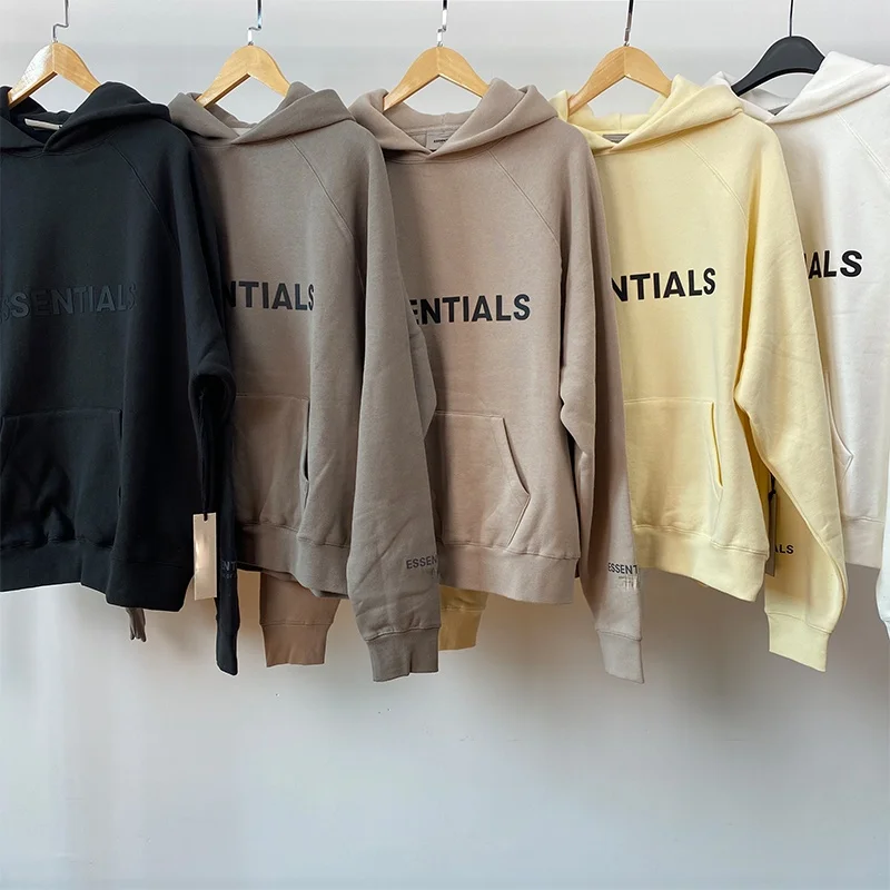 

2021 New Hoodies Sweatshirts 100%1:1 Essentials Kanye West Jerry Lorenzo Loose Oversized cotton Sweatshirts Zip Hoodie