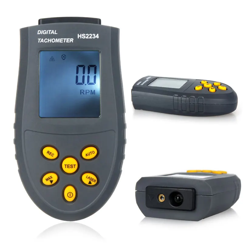

Digital Laser Tachometer LCD RPM Test Small Engine Motor Speed Gauge Non-contact HS2234 (No Battery)