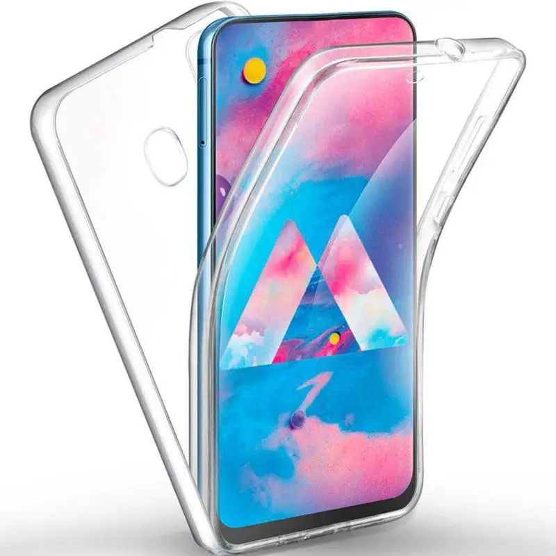 ТПУ чехол для телефона 360 двойной Мягкий силиконовый Samsung Galaxy S10 Plus S9 S8 S7 Edge S10e A10 A30