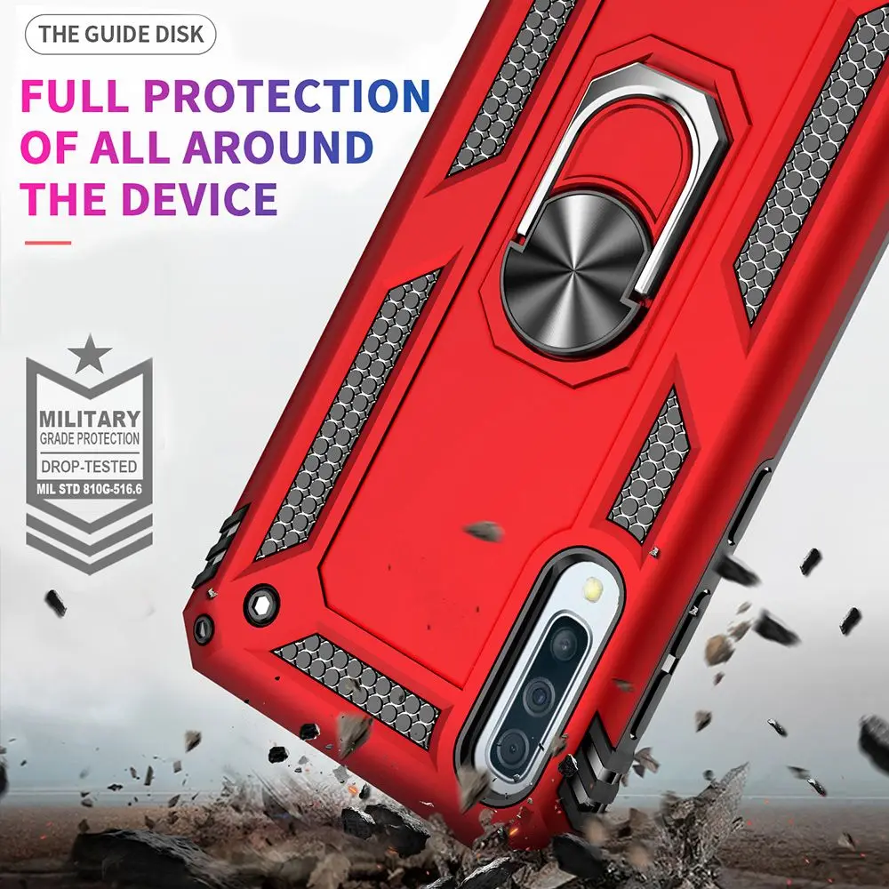 LAPOPNUT Stand Magnetic Silicone PC+TPU Case for Samsung Galaxy A71 A51 A70 A30 A50 A40 A20e A10 A20 A41 A21s Shockproof Cover | Мобильные