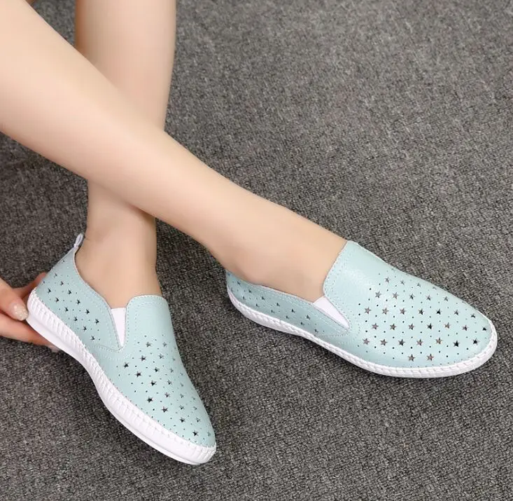 Новинка 2020 Весенняя дышащая повседневная обувь-топ из натуральной кожи с