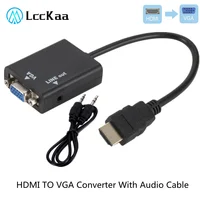 Переходник штекер-штекер HDMI-совместимый с цифровым аналоговым видео-и аудиокабелем VGA 1080P 720P 480P для PS4 ПК HDTV дисплей проектор