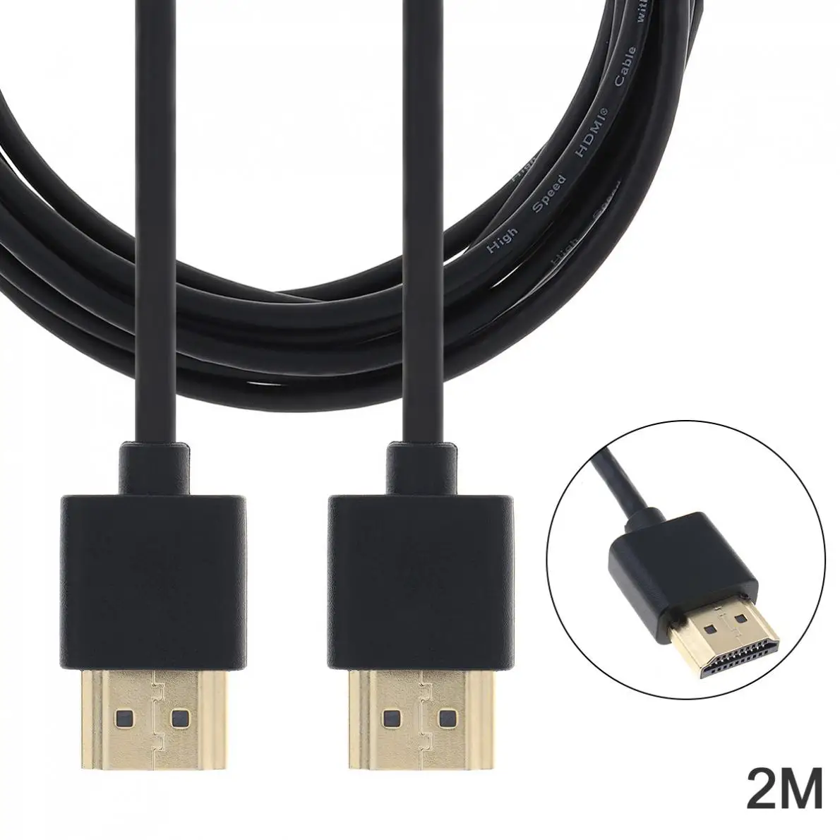 DiGiYes 2 м позолоченный HDMI кабель 0 4K 1080P 3D Кабель Папа папа для HDTV/сплиттер Switcher