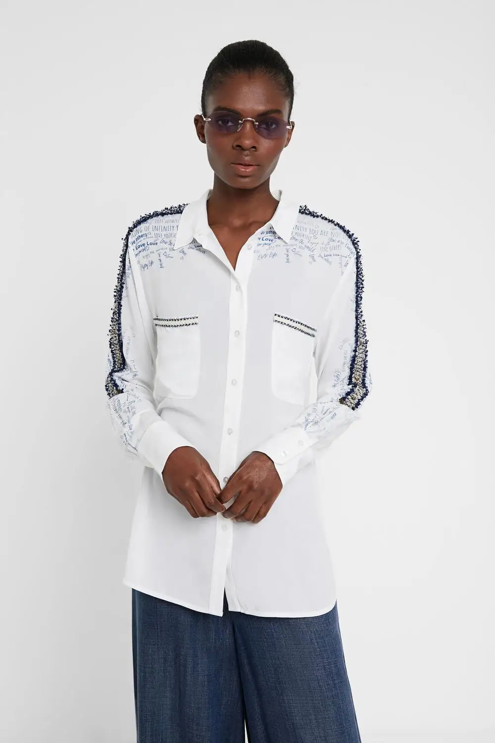 Рубашка с принтом граффити|Рубашки| |