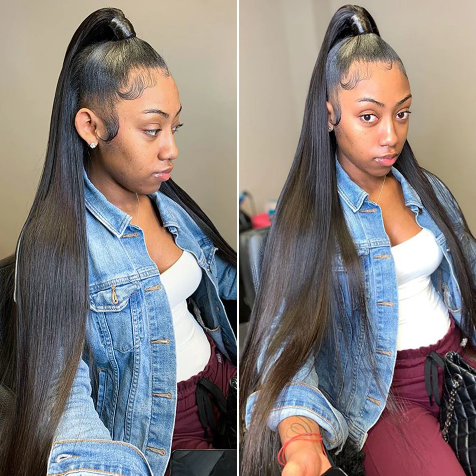 Прямые пряди Luvin с 12x4 HD закрытыми бразильскими человеческими волосами 3 4 13x6