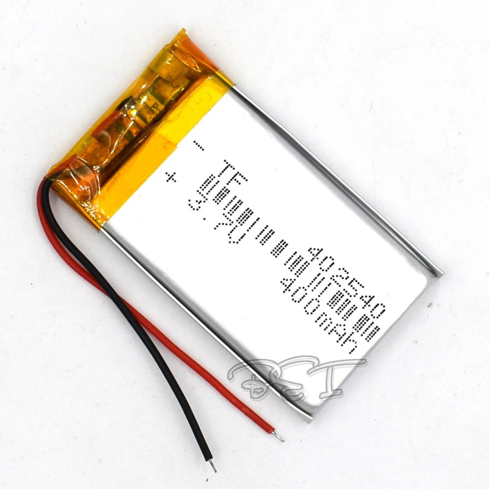 

5Pcs 3.7V Rechargeable 400mAH 402540 Li-Polymer lithium ion Li-ion Battery for Toy GPS mp3 mp4 Speaker Reader Recorder Camera