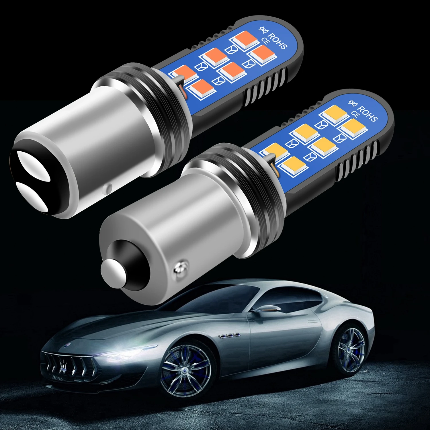 2 шт. новые 1157 BAY15D P21/5W 1156 BA15S P21W BAU15S супер яркие светодиодные лампы автомобильные