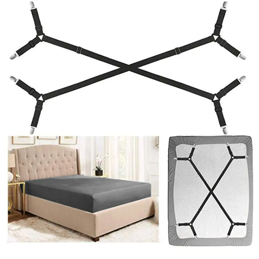 Подтяжки для простыни подтяжки регулируемые эластичные зажимы матраса Натяжной