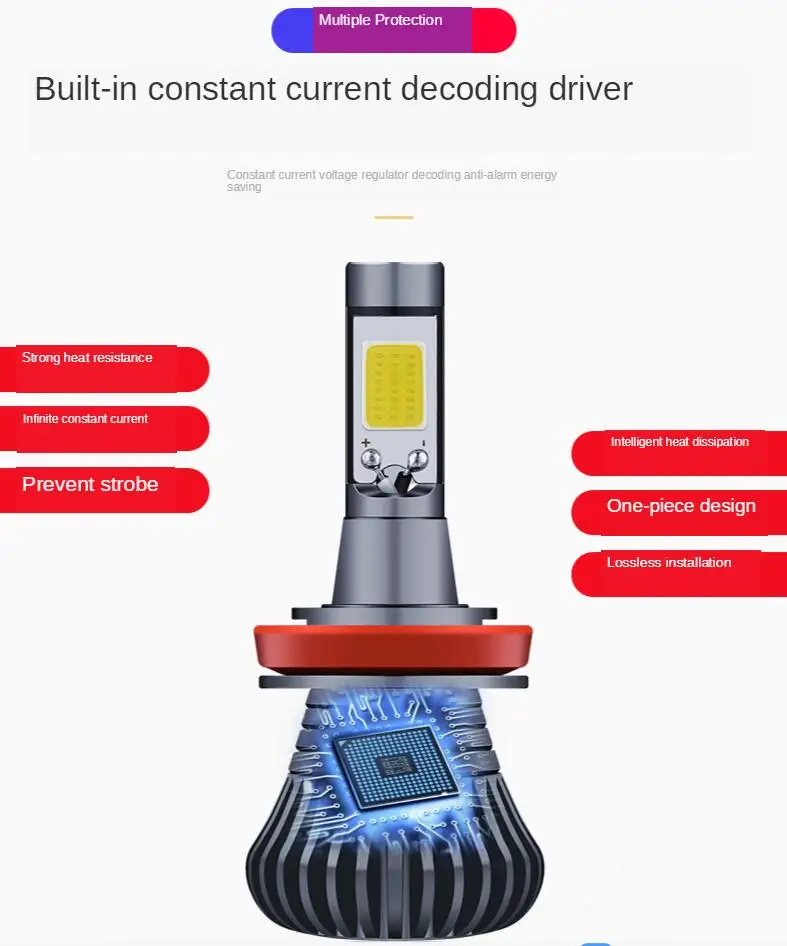 Автомобильные аксессуары светодиодная двухцветная лампа для противотуманной