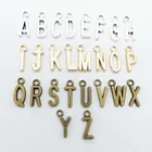 26 шт.лот 16,5 мм античный серебряный цвет Diy металлический Алфавит Шарм 26 букв начальные шармы