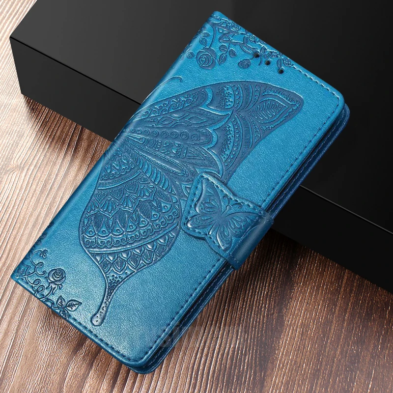 Кожаный чехол книжка с бумажником для samsung Galaxy S7 edge S20 Plus Ultra S10 S9 + S8 Note 8 9 10 3D Бабочка