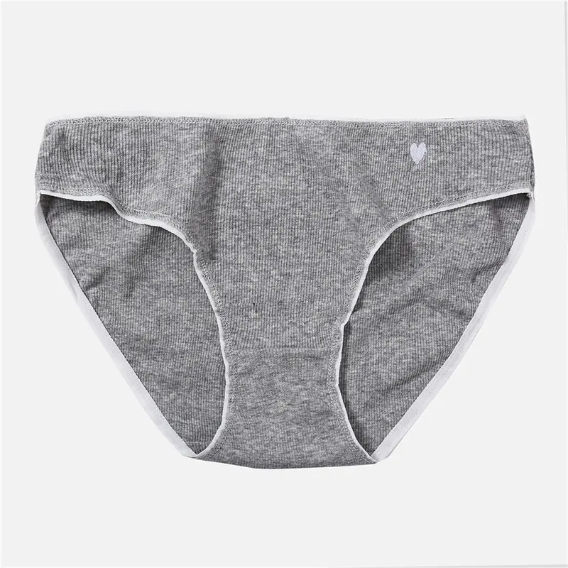 Gray Женские трусы, 1 шт., трусы, нижнее белье, модные сексуальные хлопковые трусики, дамские стринги, мягкое нижнее белье, стринги, лидер продаж, низкая посадка, S-XL - Цвет: Gray