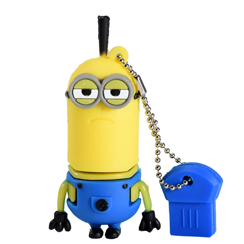 B JASTER Funny Minions Memory Stick 8GB 4GB 16GB Милый мультяшный флеш-накопитель 32GB 64GB Usb флеш-накопитель Флешка USB 2,0 - Цвет: B