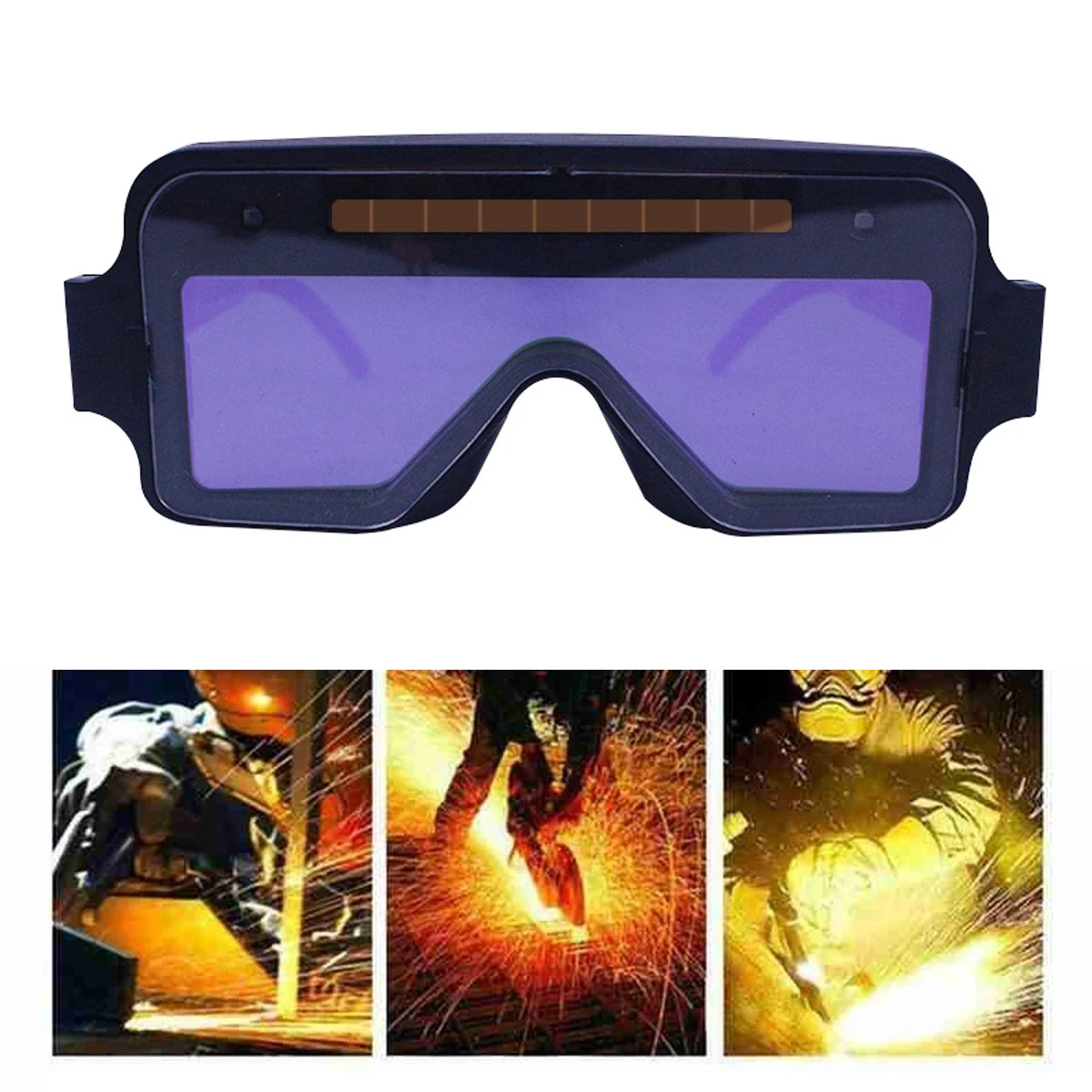 

Solar Welding Anti- Eyes Shied Welding Glasses with Color-change Lens Automatic Darkening Brightening Welder Glasses Clear View