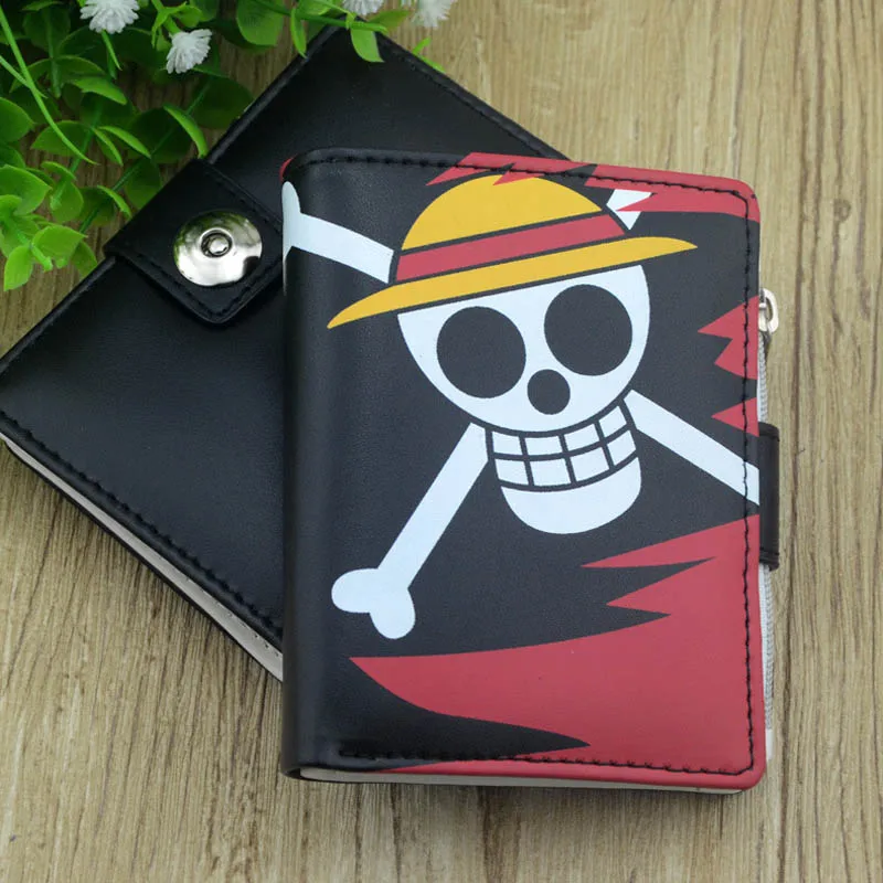 Аниме One Piece Monkey D. Яркий кошелек для мелочи Luffy с внутренним карманом на молнии