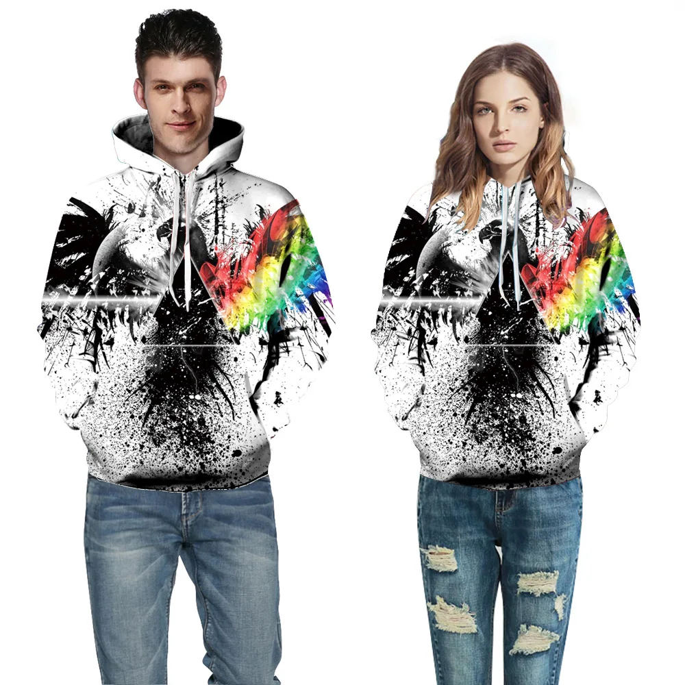 

New Products for Fall/winter Plus Size Jacket New Baseball Uniform European and American Casual Couple Hooded Loose Sweater