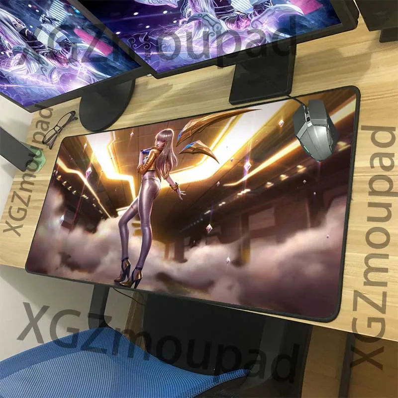 XGZ пользовательский большой игровой коврик для мыши черный замок край Аниме