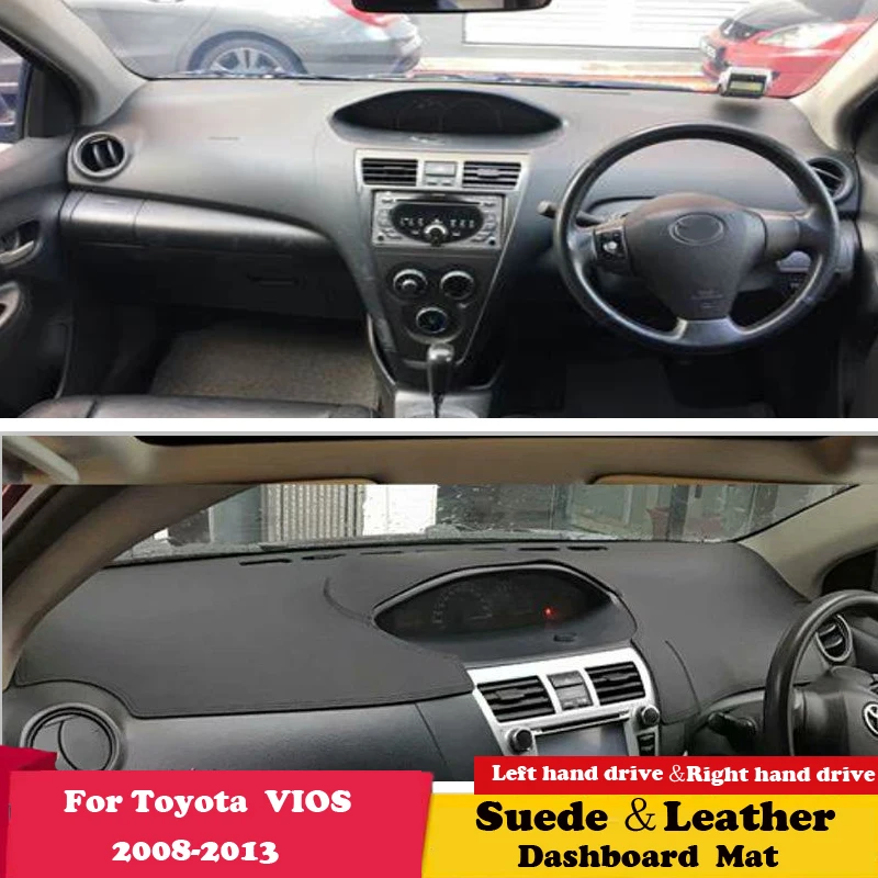 

Кожаный коврик для приборной панели Toyota Vios Yaris Belta Soluna XP90 2008 - 2013