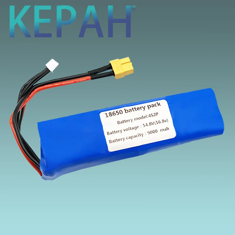 

14.8V Li-ion Battery 16.8V 9Ah 4S2P 9000mAh High Capacity UAV Rechargeable for Various RC Airplane Drone QuadrotorXH2.54-5P XT60