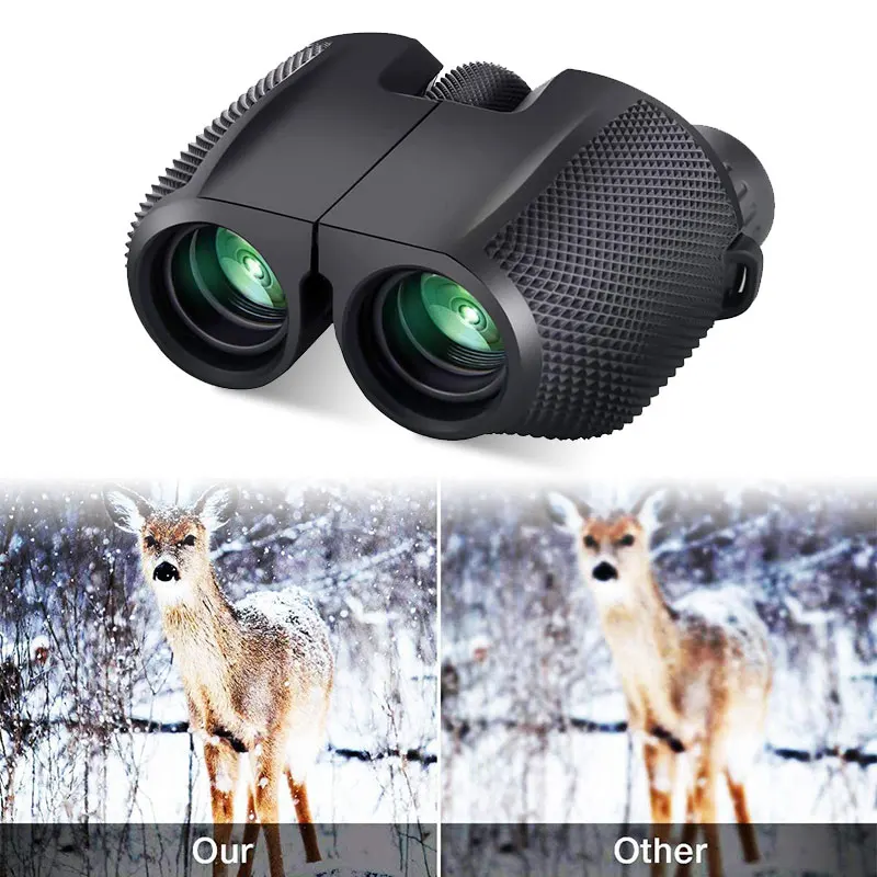 Профессиональный бинокль 10x25 BAK4 мощный ночное видение водонепроницаемый