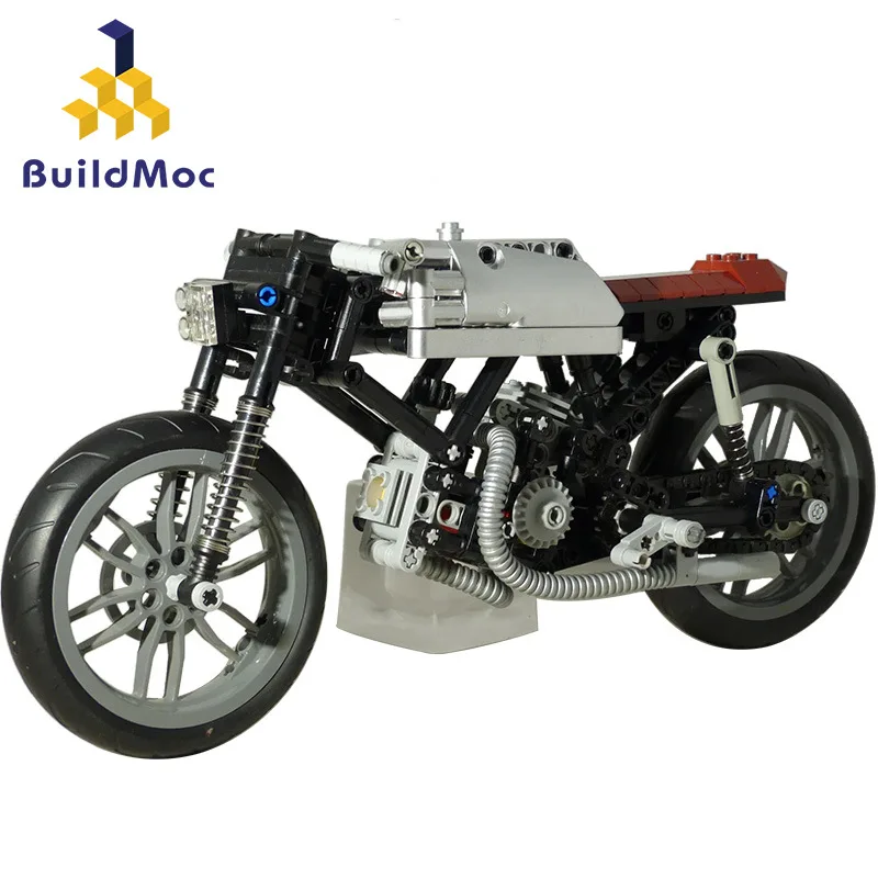 

BuildMOC Mechanical Technology Motorcycle Ducati 900 Coffee Rider Locomotive Compatible with Lego Building Blocks lego sets