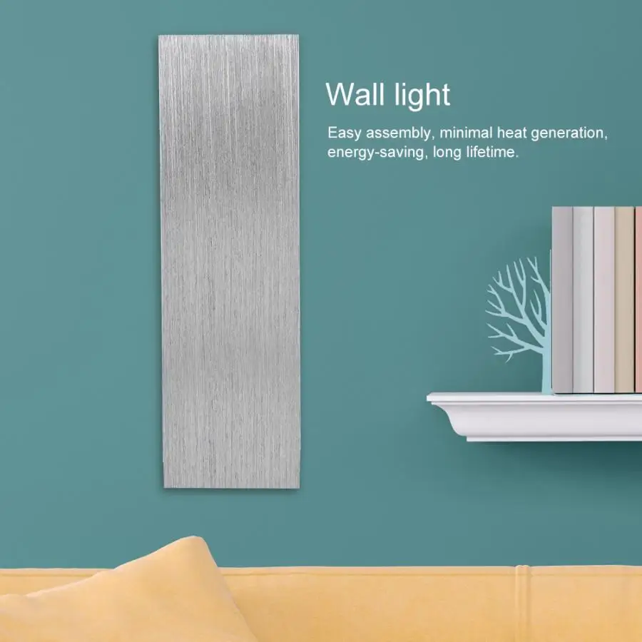 6 Вт светодиодный алюминиевый настенный светильник теплый белый эффект лампа для