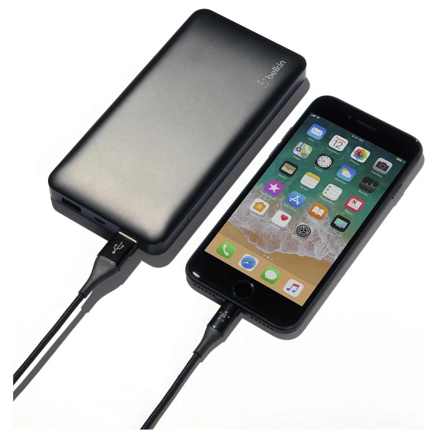 

Belkin Pocket Power 10K Power Bank Portable Charger for iPhone, Samsung Galaxy, Google Pixel 3 , Apple Watch and more, Black,