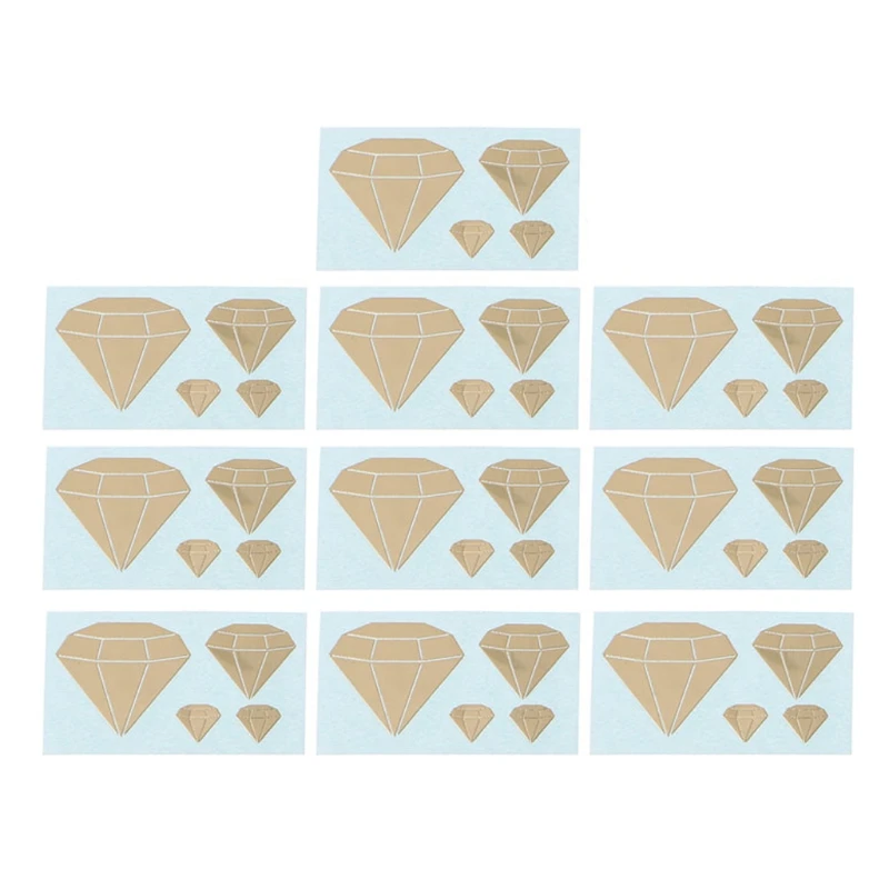 

69HB, 10 шт., наклейки для галстука-бабочки