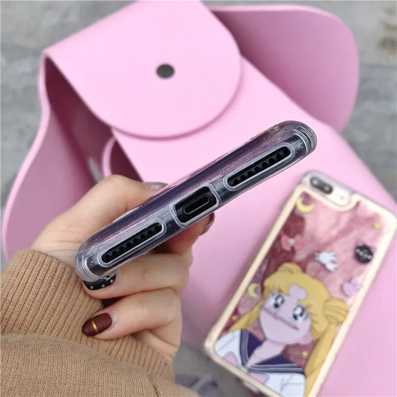 Kawaii японский аниме Сейлор Мун прозрачный мягкий чехол для телефона iPhone 7 Puls 6S 8 X XS