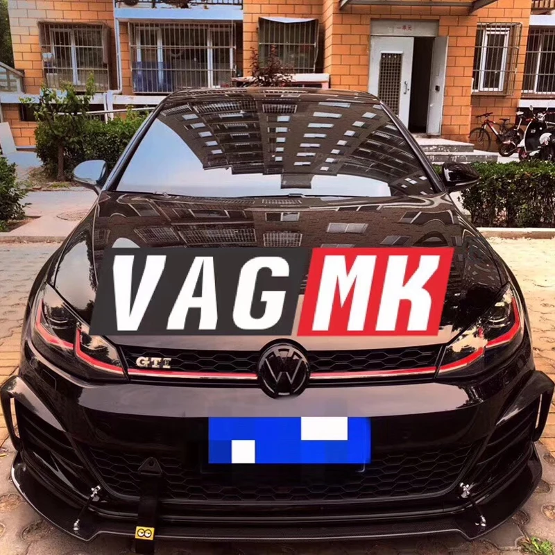 Подходит для Golf 7,5 поколения GTI модифицированный ветровой нож, окружающий WK углеродное волокно противотуманная Lampshade18-19